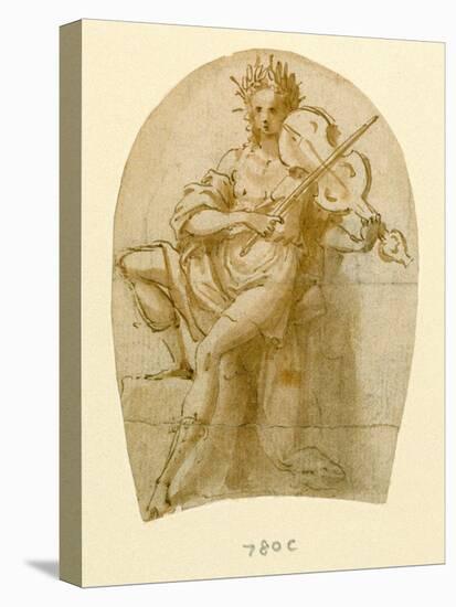 Apollo Seated, Playing His Viol-Bernadino India-Premier Image Canvas