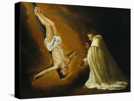 Appearance of Saint Peter to Saint Peter Nolasco-Francisco de Zurbarán-Premier Image Canvas