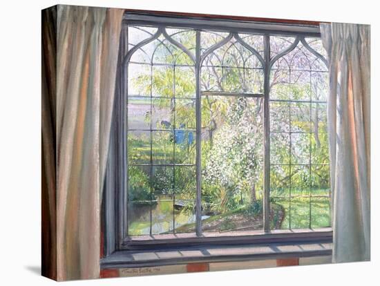 Apple Blossom Against Willow, 1990-Timothy Easton-Premier Image Canvas