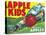 Apple Kids Apple Label - Yakima, WA-Lantern Press-Stretched Canvas