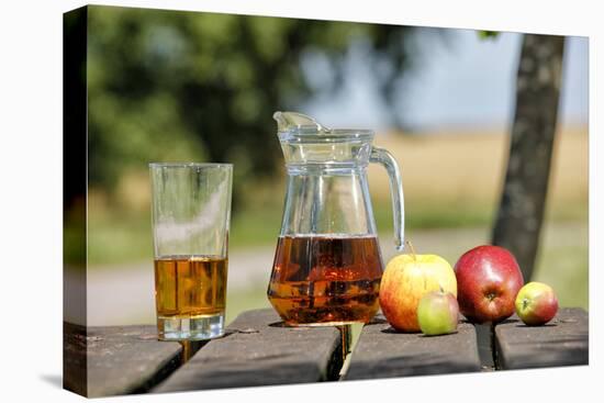 Apples and apple juice, Saargau, Rhineland-Palatinate, Germany, Europe-Hans-Peter Merten-Premier Image Canvas