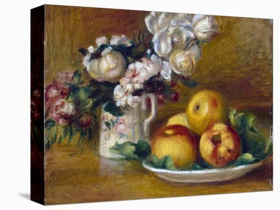 Apples and Flowers, C1895-Pierre-Auguste Renoir-Premier Image Canvas