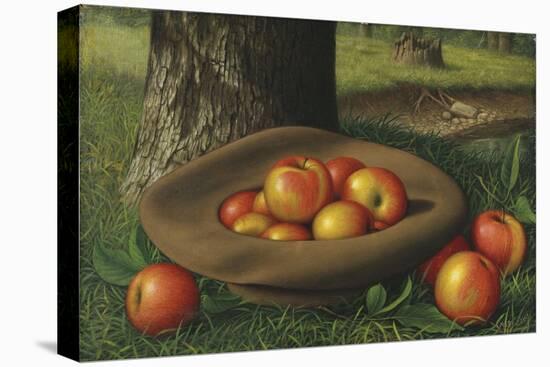 Apples in a Brown Hat-Thomas Birch-Premier Image Canvas