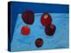 Apples on Blue Paper Bag-Sophie Harding-Premier Image Canvas