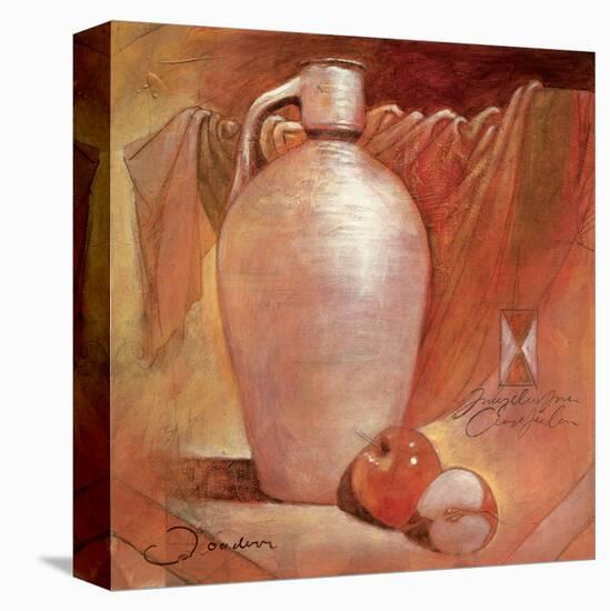 Apples on White Jug-Joadoor-Stretched Canvas