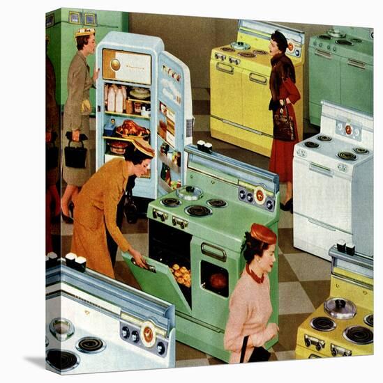 Appliance Shopping, 1954-null-Premier Image Canvas