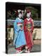 Apprentice Geisha (Maiko), Women Dressed in Traditional Costume, Kimono, Kyoto, Honshu, Japan-null-Premier Image Canvas