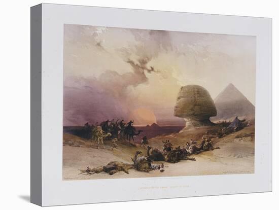Approach of the Simoom. Desert of Gizeh, from 'Egypt and Nubia)-David Roberts-Premier Image Canvas