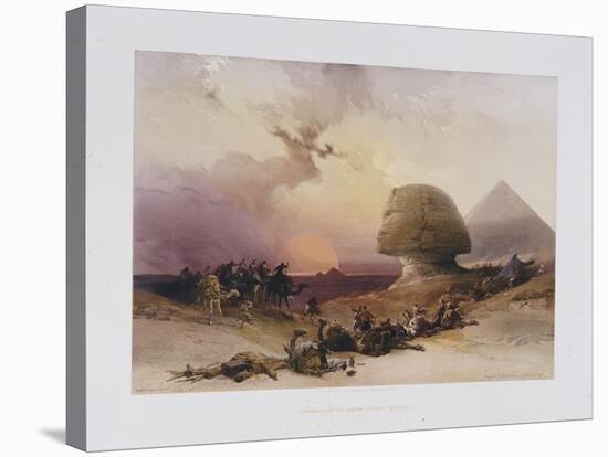 Approach of the Simoom. Desert of Gizeh, from 'Egypt and Nubia)-David Roberts-Premier Image Canvas