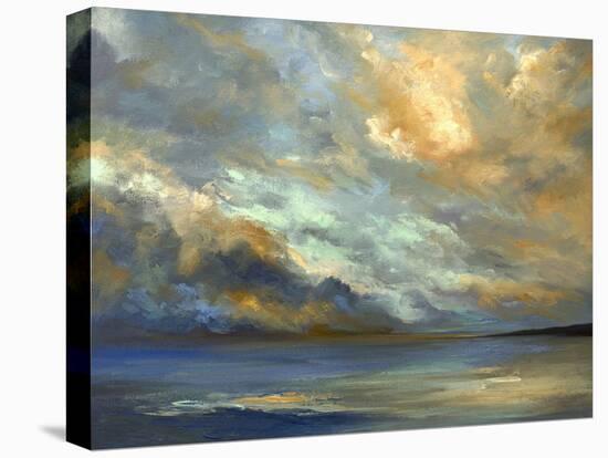 April Coastal Clouds-Sheila Finch-Stretched Canvas