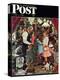 "April Fool, 1948" Saturday Evening Post Cover, April 3,1948-Norman Rockwell-Premier Image Canvas