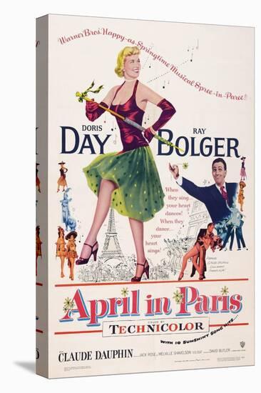 April in Paris, Doris Day, Ray Bolger, 1953-null-Stretched Canvas