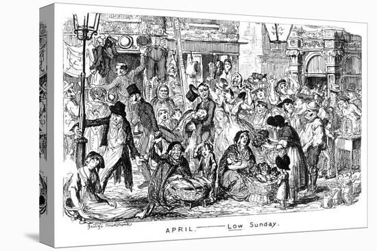 April - Low Sunday, 19th Century-George Cruikshank-Premier Image Canvas