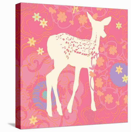 Aprils Twin Fawn-null-Stretched Canvas