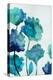 Aqua Blossom Triptych II-Vanessa Austin-Stretched Canvas