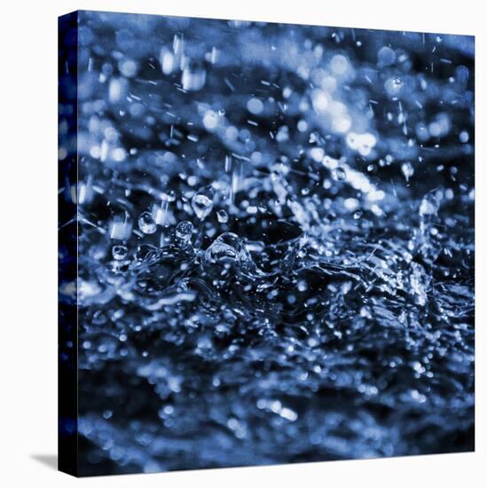 Aqua Droplets 3-Marcus Prime-Stretched Canvas