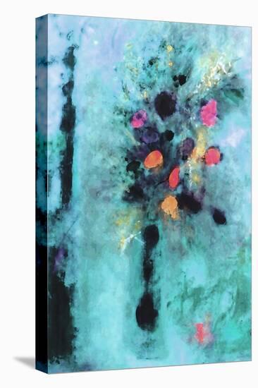 Aqua Fantasy Floral-Ruth Palmer-Stretched Canvas