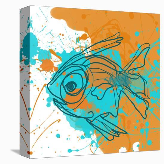 Aqua Fish-Irena Orlov-Stretched Canvas