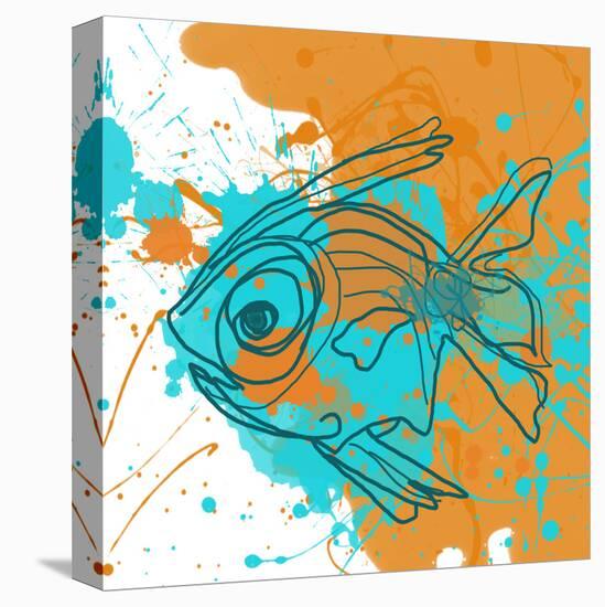 Aqua Fish-Irena Orlov-Stretched Canvas