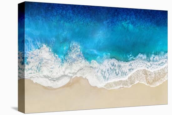 Aqua Ocean Waves From Above-Maggie Olsen-Stretched Canvas