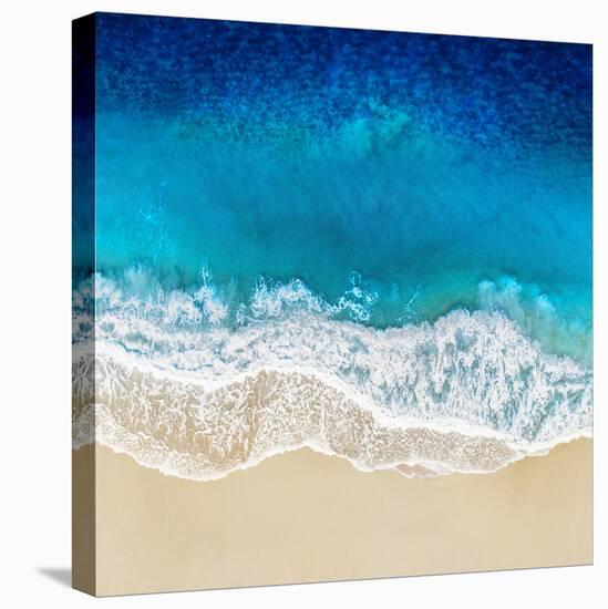 Aqua Ocean Waves I-Maggie Olsen-Stretched Canvas