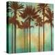 Aqua Palms II-John Seba-Stretched Canvas