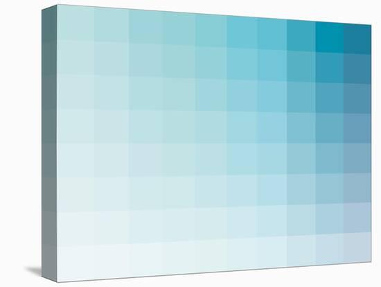 Aqua Rectangle Spectrum-Kindred Sol Collective-Stretched Canvas