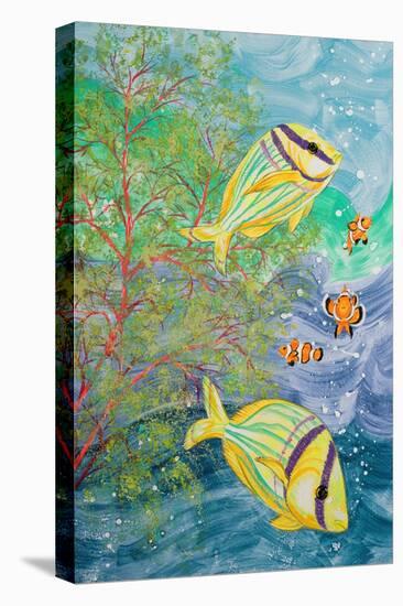 Aquamarina I-Linda Baliko-Stretched Canvas