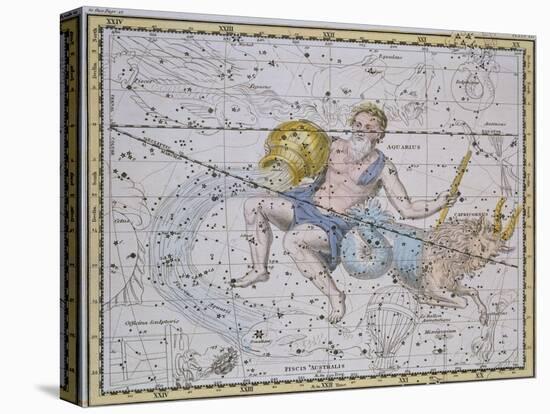 Aquarius and Capricorn, from "A Celestial Atlas," Published in 1822-A. Jamieson-Premier Image Canvas