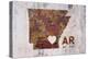 AR Rusty Cementwall Heart-Red Atlas Designs-Premier Image Canvas