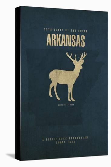 AR State Minimalist Posters-Red Atlas Designs-Premier Image Canvas