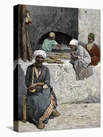 Arab Bakers at their Bread Oven in Cairo, Egypt, 1880s-null-Premier Image Canvas