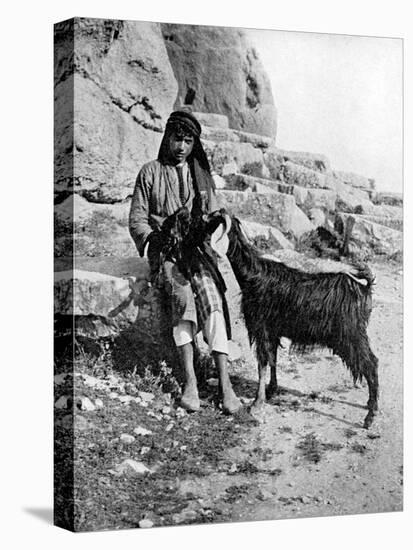 Arab Boy and Goat, Middle East, 1936-Donald Mcleish-Premier Image Canvas