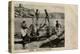 Arab Men with Crocodiles, Cairo, Egypt-null-Premier Image Canvas