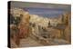 Arab Woman on a Rooftop, Algiers Beyond-Frederick Arthur Bridgman-Premier Image Canvas