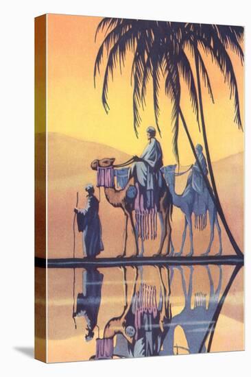 Arabs on Camels Along the Nile-null-Stretched Canvas