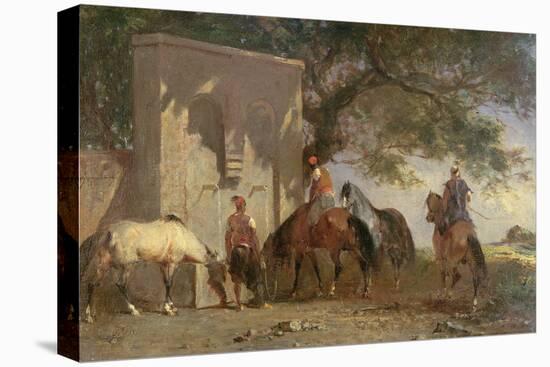 Arabs Watering their Horses-Eugene Fromentin-Premier Image Canvas