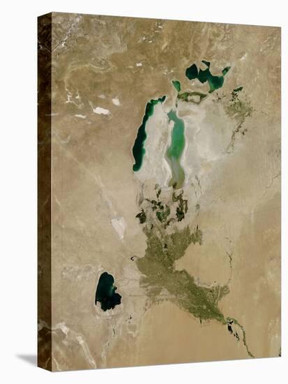 Aral Sea, Satellite Image, 2010-null-Premier Image Canvas