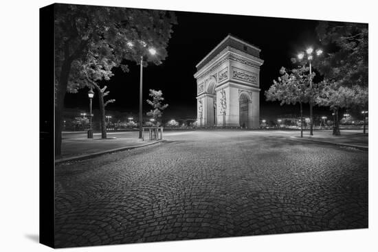 Arc De Triomphe in Black and White-Philippe Manguin-Premier Image Canvas