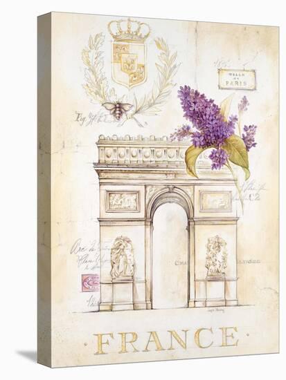 Arc De Triomphe Lilacs-Angela Staehling-Stretched Canvas