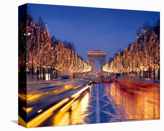 Arc de Triomphe, Paris-null-Stretched Canvas