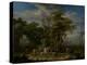 Arcadian Landscape with a Ceremonial Sacrifice-Jan van Huysum-Stretched Canvas