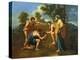 Arcadian Shepherds-Nicolas Poussin-Premier Image Canvas