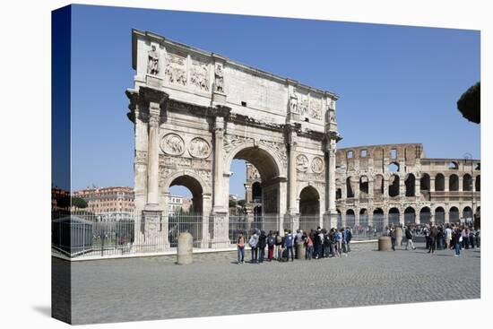 Arch of Constantine (Arco Di Costantino) and the Colosseum, Rome, Lazio, Italy-Stuart Black-Premier Image Canvas