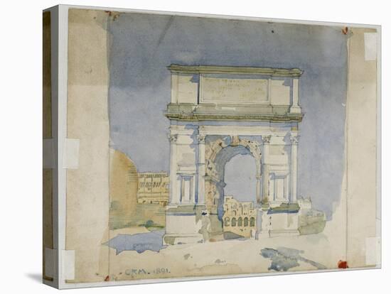 Arch of Titus, Rome, 1891-Charles Rennie Mackintosh-Premier Image Canvas