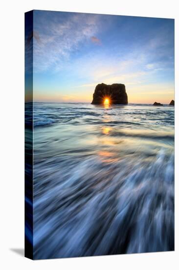 Arch Star and Shore Lines, Fort Bragg, Mendocino Coast-Vincent James-Premier Image Canvas