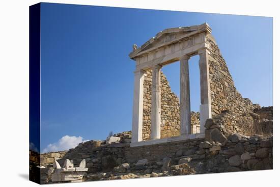 Archaeological remains of the Temple of Isis, Delos, UNESCO World Heritage Site, Cyclades Islands, -Ruth Tomlinson-Premier Image Canvas