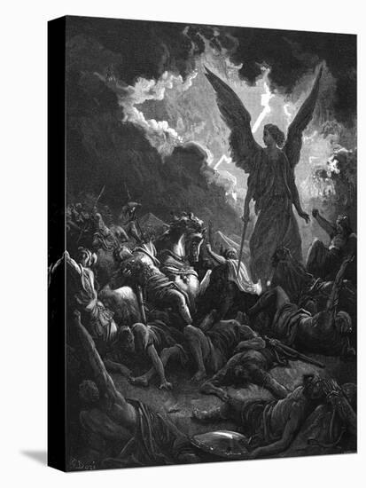 Archangel Gabriel, Instrument of God, Smiting the Camp of Sennacherib and the Assyrians, 1865-1866-Gustave Doré-Premier Image Canvas