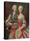 Archduchess Maria Caroline of Austria (1752-1814) Daughter of Emperor Francis I (1708-65)-Jean-Etienne Liotard-Premier Image Canvas
