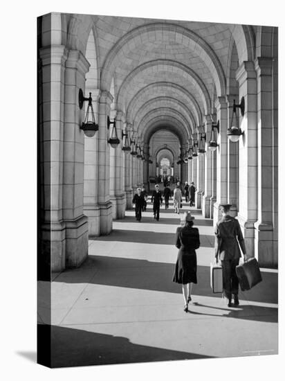 Arched Walkway at Front of Union Station-Alfred Eisenstaedt-Premier Image Canvas